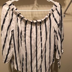 Strapless blouse